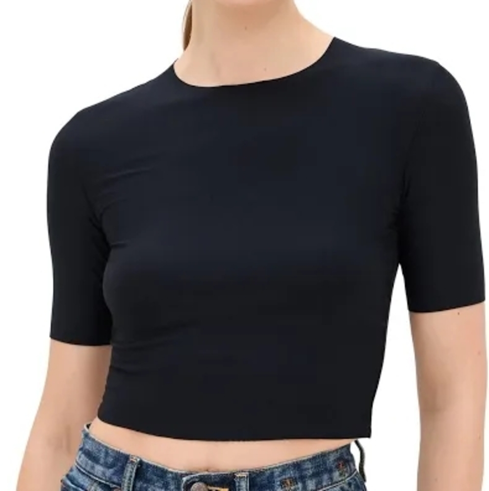 COMMANDO Black Women's Crop Top